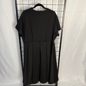Torrid Size 28 Black Scuba Midi Dress